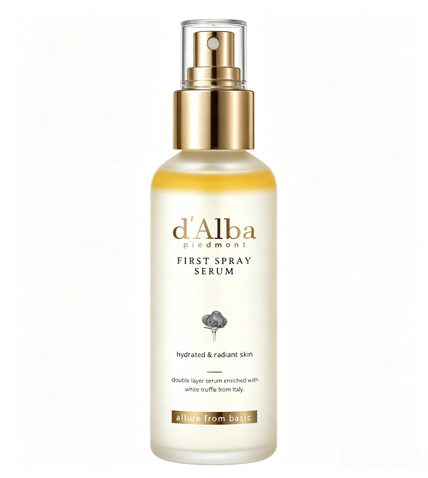 d'alba Piedmont Italian White Truffle First Spray Serum, Vegan Skin Care, Light-weight Face Moisturizer, Glow Serum for Radiant Skin, Non Comedogenic, All In One Mist, Korean Skin Care (3.38 fl oz.=100ml)2-pack