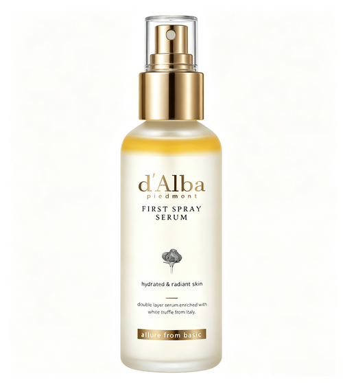 d'alba Piedmont Italian White Truffle First Spray Serum, Vegan Skin Care, Light-weight Face Moisturizer, Glow Serum for Radiant Skin, Non Comedogenic, All In One Mist, Korean Skin Care (3.38 fl oz.=100ml)2-pack