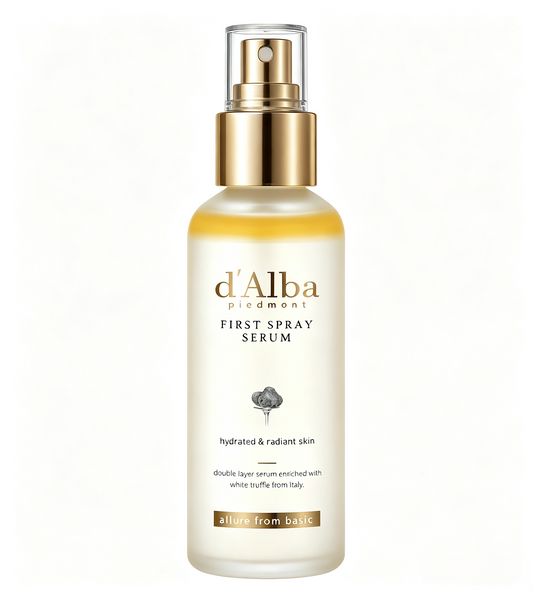 d'alba Piedmont Italian White Truffle First Spray Serum, Vegan Skin Care, Light-weight Face Moisturizer, Glow Serum for Radiant Skin, Non Comedogenic, All In One Mist, Korean Skin Care (3.38 fl oz.=100ml)2-pack